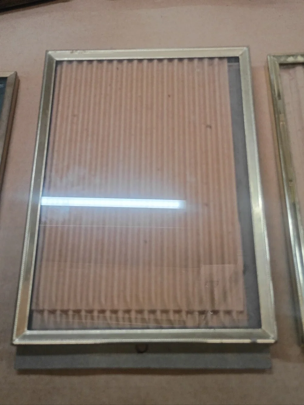 (8) Vintage Metal 5x8 Picture Frames